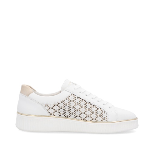 Pantofi dama sport, piele naturala, D2E03-80, alb - Img 3