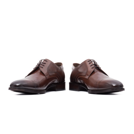 Pantofi Eleganți Bărbați din Piele de Cerb OC48470 16-N Maro - Img 4