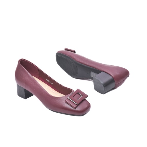 Pantofi eleganti cu toc mic piele naturala, X4X440013B 23-N - Img 4