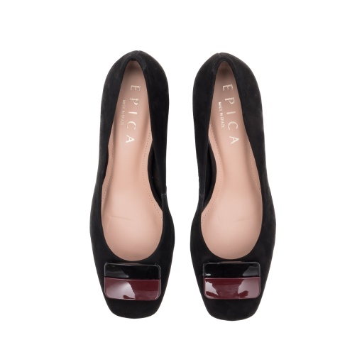 Pantofi eleganti dama, piele intoarsa, OE10633-610-724 negru - Img 6