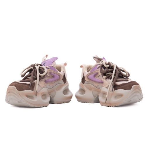Pantofi sport dama din piele mix, Gryxx 1U3039-2 02-Z, maro - Img 5