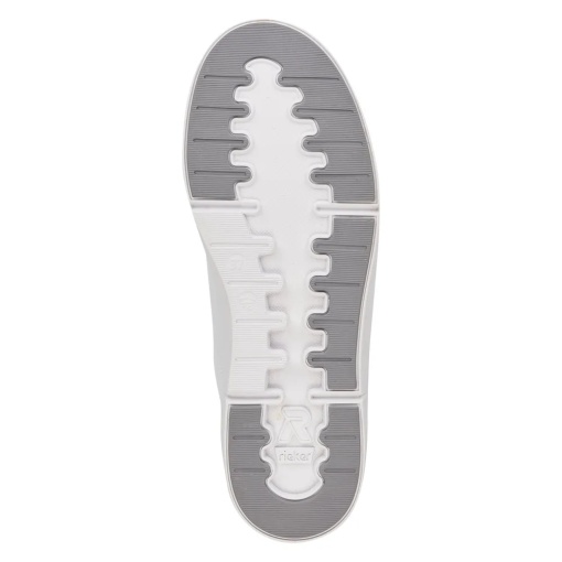 Pantofi Sport Damă Rieker 41902-80 Albi - Piele Naturală - MemoSoft - Img 8