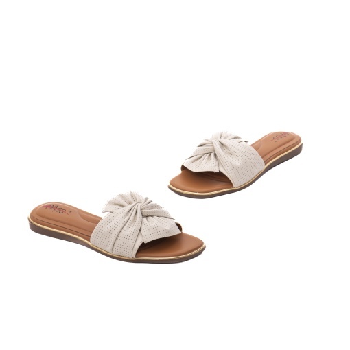 Papuci dama din piele naturala, PASS Collection 1WHD2506-01, bej - Img 2