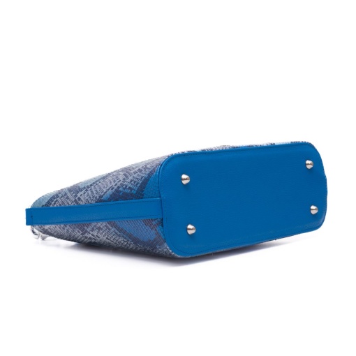 Poseta dama, piele naturala, M285, albastru snacke - Img 3