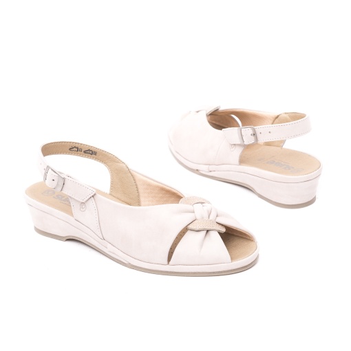 Sandale dama casual, Suave, piele naturala, SU0273T NICE 52-N, crem - Img 3