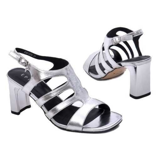 Sandale dama din piele naturala, Epica K3K380037B 18-N, argintiu - Img 3
