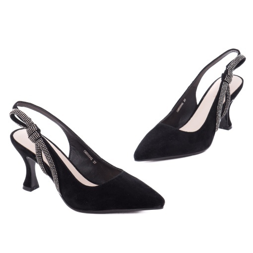 Sandale dama din piele naturala intoarsa, Epica H3CN80004A 01-I, negru - Img 2