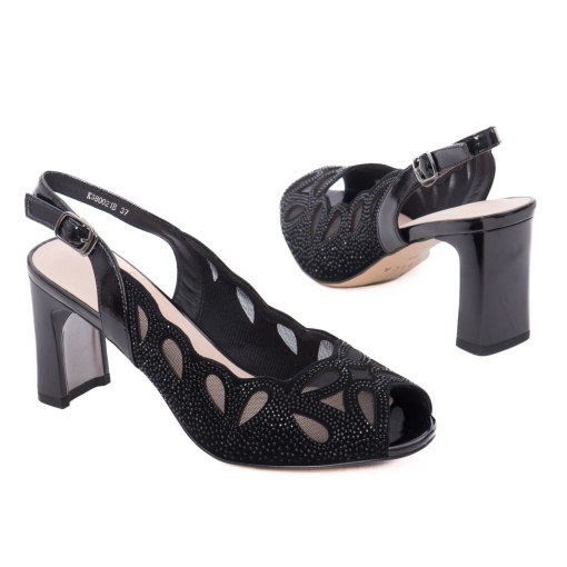 Sandale dama din piele naturala intoarsa, Epica K3K380021B 01-I, negru - Img 3