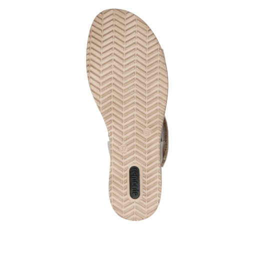Sandale dama din piele naturala, Remonte D6466-90, gri metalizat - Img 8