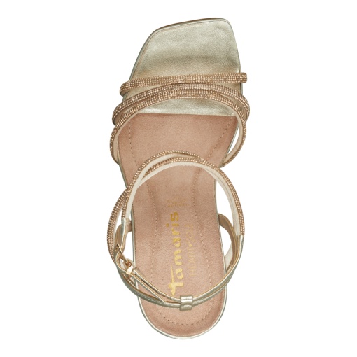 Sandale elegante, piele naturala, 28371/20 994 auriu - Img 3