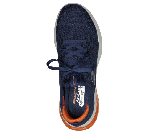 Sneakers Air Cushioning 232561, Bleumarin/Orange - Img 2