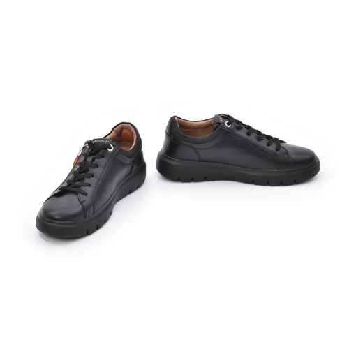 Sneakers bărbați din piele naturală Impronte Venier Derby IM62000A 062, negri — profil interior