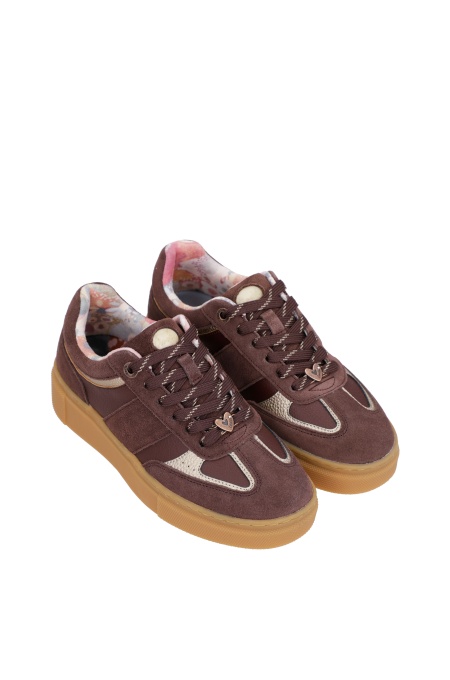Sneakers damă din piele Anekke Berlin 433 Burgundy - Img 5