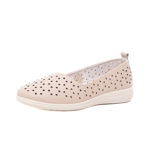Balerini damă bej Karisma 8OWB60015C 03-N – confort extra, calapod lat WIDE