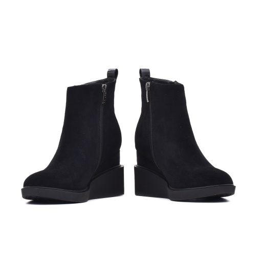 Botine cu platforma, piele naturala de antilopa, JIJI50031B 01-I - Img 4
