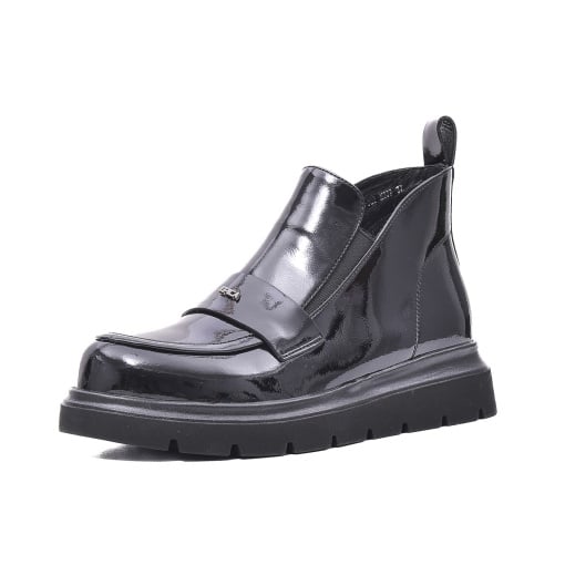 Botine cu platforma, piele naturala, V723A600-30B-N377 01-L