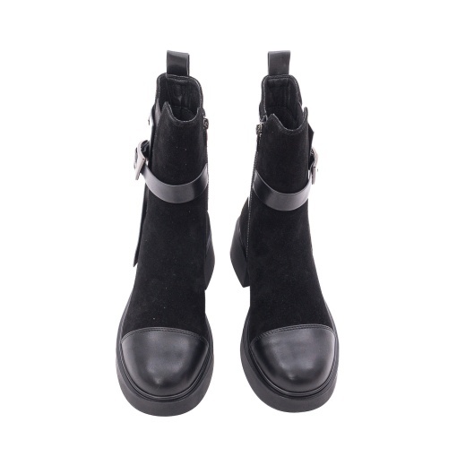 Botine dama din piele intoarsa, Epica 1XS70025A 01-N, negru - Img 5