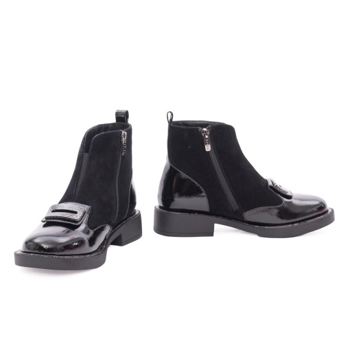 Botine damă din piele întoarsă, Epica 3A206-M121B-T139A 01-I, negru - Img 3