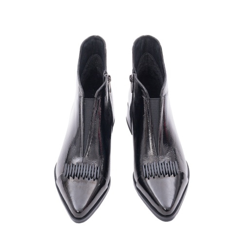 Botine dama din piele naturala, Epica 1JI90056 01-N, negru - Img 4