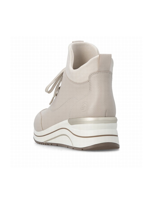 Botine dama din piele naturala, Remonte D0T81-60, bej - Img 3