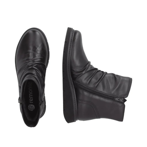 Botine dama din piele naturala, Remonte D3981-00, negru - Img 10
