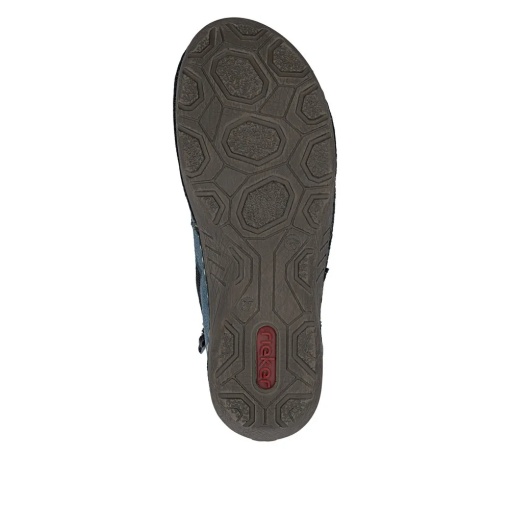 Botine dama din piele naturala, Rieker, 52544-14, albastru - Img 7