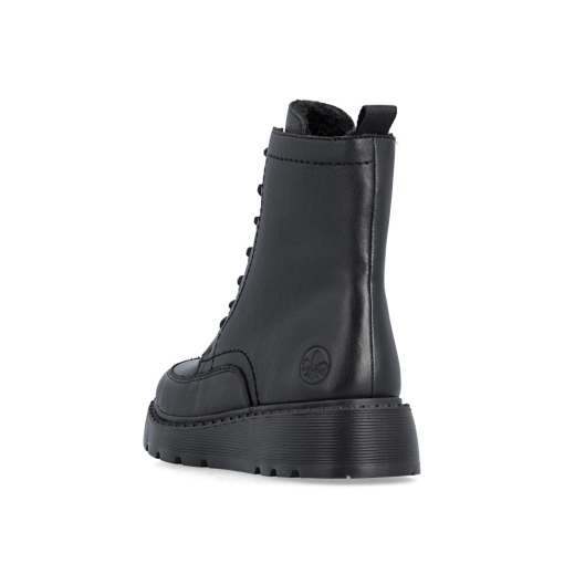 Botine dama din piele naturala, Rieker 70410-00, negru - Img 5