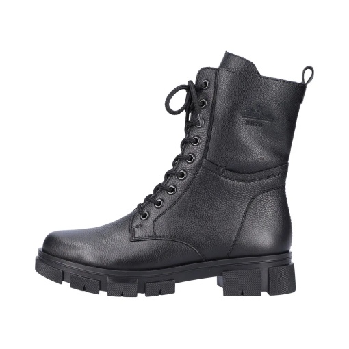 Botine dama din piele naturala, Rieker Y7116-00, negru - Img 4