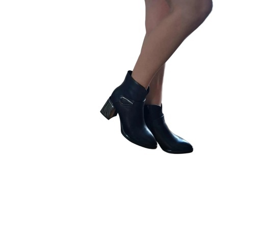 Botine dama Feeling piele naturala 25-165-02, negru - Img 2