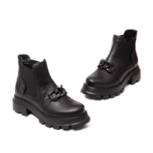 Botine dama piele, 028, negru - Img 2