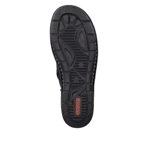 Botine damă Rieker 73357-00 – Negre, căptușite, cu fermoar lateral și talpă antiderapantă - Img 2