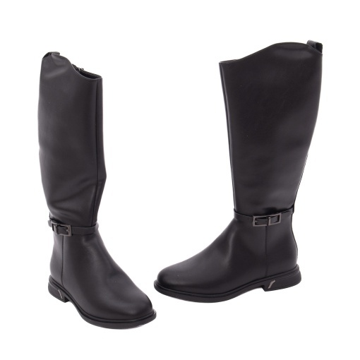 Cizme dama din piele naturala, PASS Collection 1DL90033A 01-N, negru - Img 2