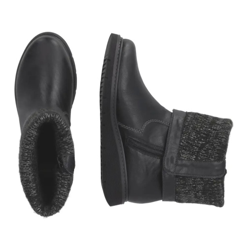 Cizme scurte dama Remonte D3976-03, negru - imagine 9