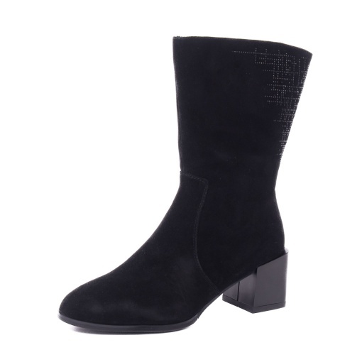 Cizmulite dama din piele intoarsa, Karisma JG101-8-952-N208 01-I, negru - Img 2