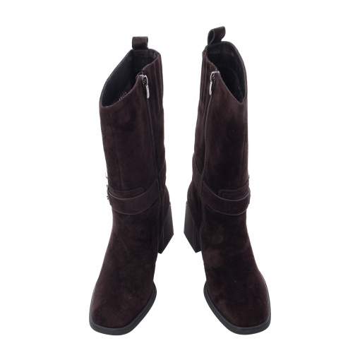 Cizmulite dama din piele naturala intoarsa, Epica 3B354-D890-YF538B 02-I, maro - Img 5