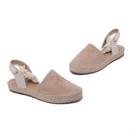 Espadrile tip sandale, cu talpă din iută, 1W70429 03-T, bej - Img 2