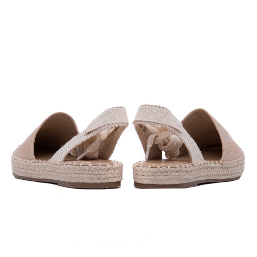 Espadrile tip sandale, cu talpă din iută, 1W70429 03-T, bej - Img 6