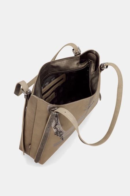 Geanta eleganta din piele ecologica, Anekke 43632-453 Taupe Multicolor - Img 2