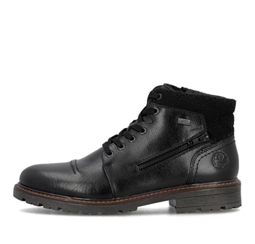 Ghete barbat, piele naturala 32020-00, negru - Img 2