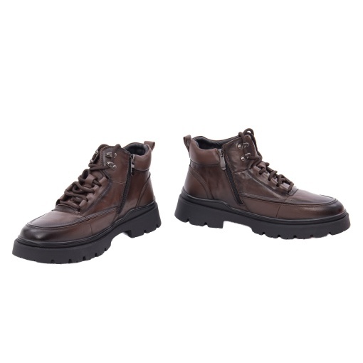 Ghete barbati din piele naturala, Gryxx 2T8099-2 02-N, maro - Img 3