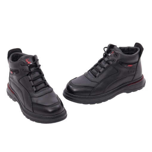 Ghete barbati din piele naturala, Otter 1E690014A 01-N, negru - Img 2