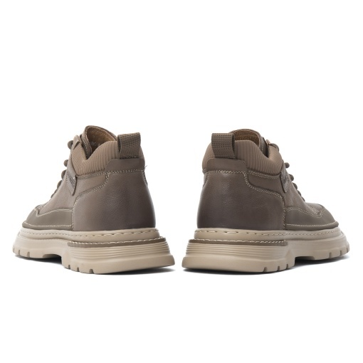 Ghete barbati din piele naturala, Otter, E6E670008C 40-N, kaki - Img 6
