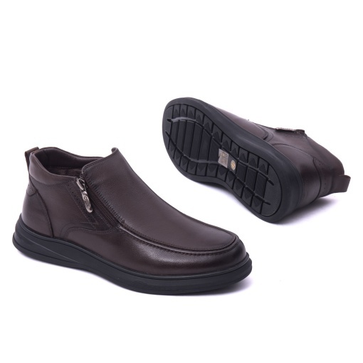 Ghete barbati din piele naturala, Otter, L1L170007B 02-N, maro - Img 4