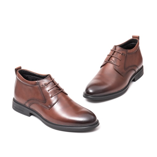 Ghete barbati piele, E6E630003B C4-N, maro - Img 2