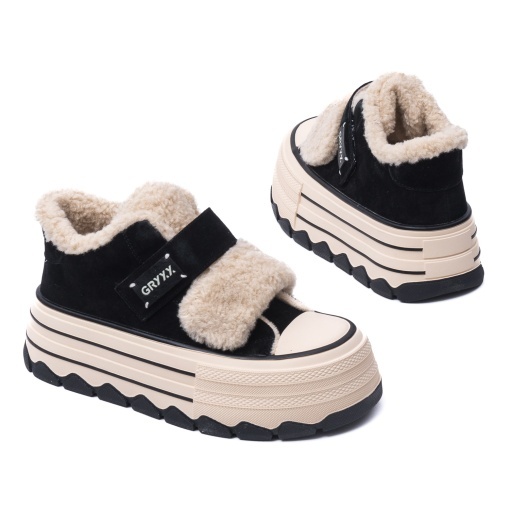 Ghete dama din piele naturala Gryxx, 2624D150-3R6 01-N, negru - Img 4