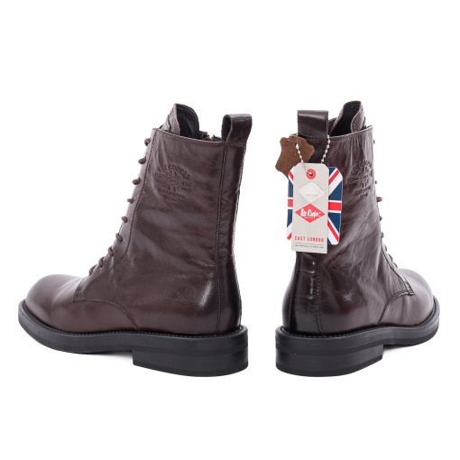 Ghete dama din piele naturala, OBUWIE, Lee Cooper LCJ-26-18-4665L, maro - Img 6