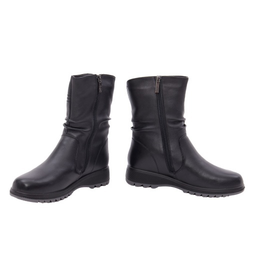 Ghete dama din piele naturala, PASS Collection 1X490026 01-N, negru - Img 3