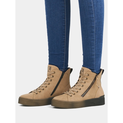 Ghete dama piele intoarsa camel Rieker Evolution W0761-20 - Img 4