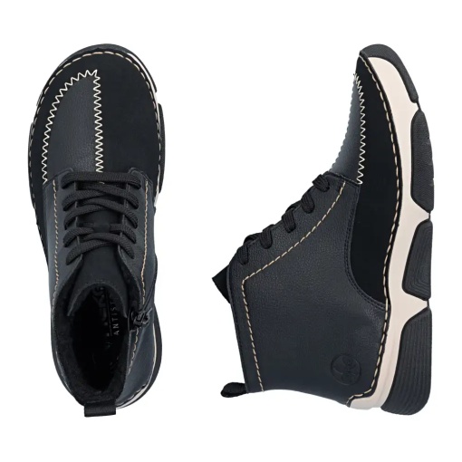 Ghete dama Rieker 45908-00, negru - imagine 9