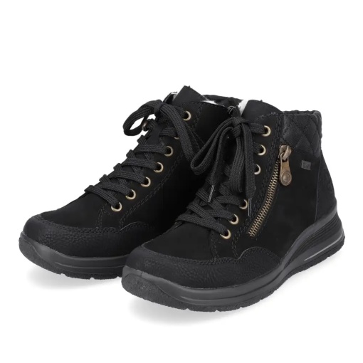Ghete dama Rieker L7701-00, negru - pereche din unghi